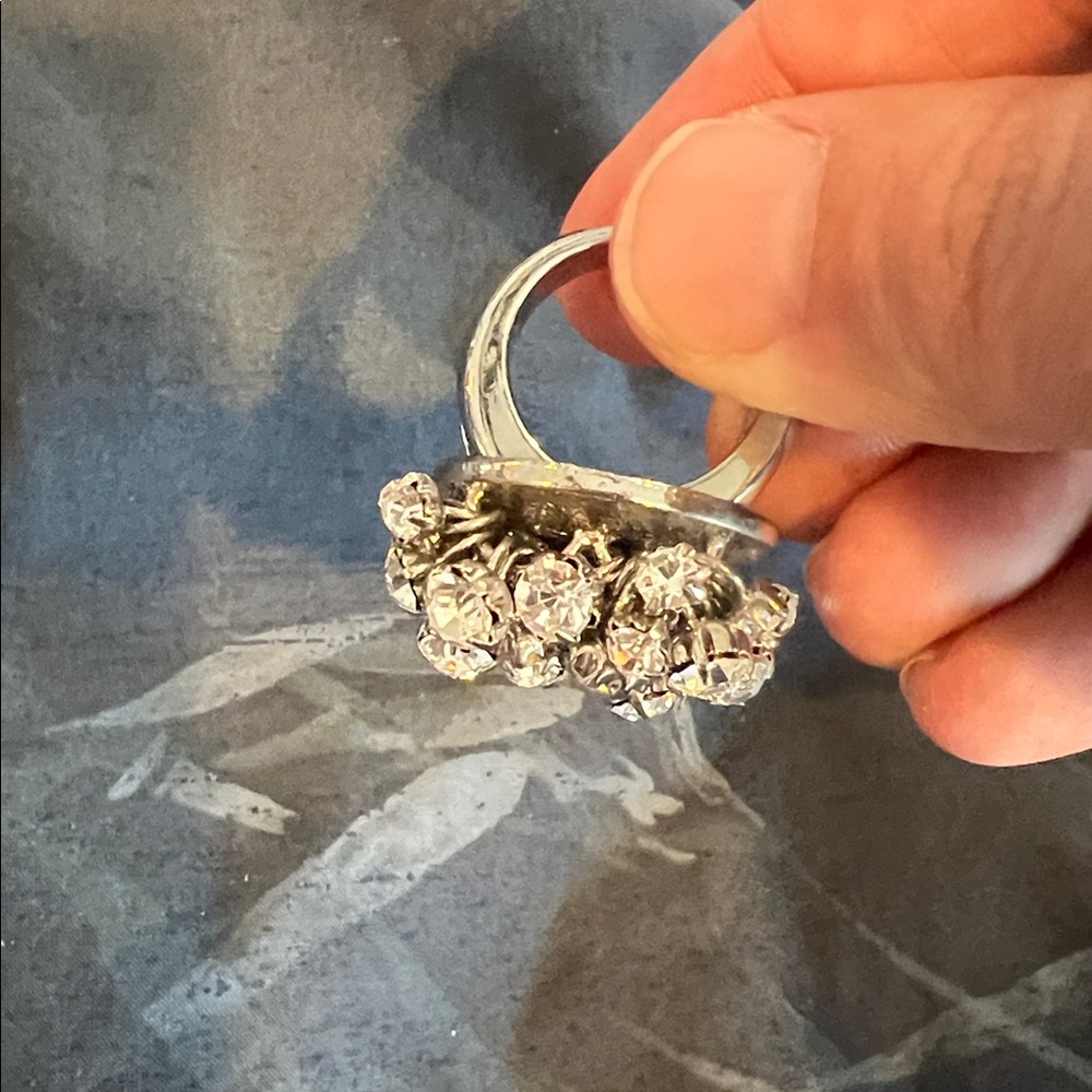 Cluster Cocktail Ring Multi Stone Ring - image 3